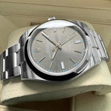 Load image into Gallery viewer, Rolex 39mm Oyster Perpetual 114300 Oyster Rhodium dial – Box / Papers
