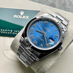 Rolex 41mm Oyster Perpetual 126300 Box Papers - Blue Dial