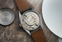 Load image into Gallery viewer, Rolex 5505 Two Tone Gold + Stainless - Tropical Patina Honey Comb Dial- Everest
