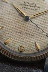 35mm Rolex 5505 Two Tone Gold + Stainless - Tropical Patina Honey Comb Dial- Everest&nbsp;