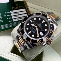 Rolex Ceramic Submariner 116613 Two Tone Black Dial - Box / Papers
