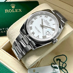 Rolex Datejust 36mm Jubilee band 126200 – Box and Papers - Roman Numeral Dial