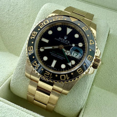 Rolex GMT Master 18k Solid Yellow Gold 116718 with Box