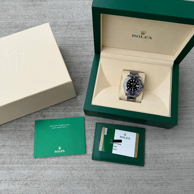 Rolex GMT Master II 116710BLNR Stainless Box Papers - Fully Stickered