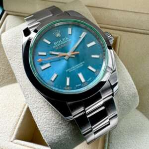 Rolex Milgasss Blue Dial 116400GV - Box Papers - Serviced