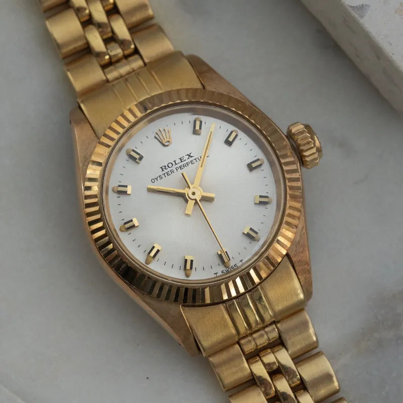 Rolex Oyster Perpetual 14k Solid Yellow Gold 6619 - Stunning Condition!