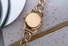 Load image into Gallery viewer, Rolex Oyster Perpetual 18k Solid Yellow Gold 6620 -on vintage curb link bracelet
