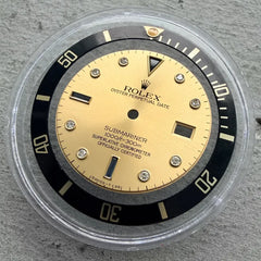 Rolex Oyster Perpetual - Two Tone Submariner - Serti Diamond Dial - 16613 16618