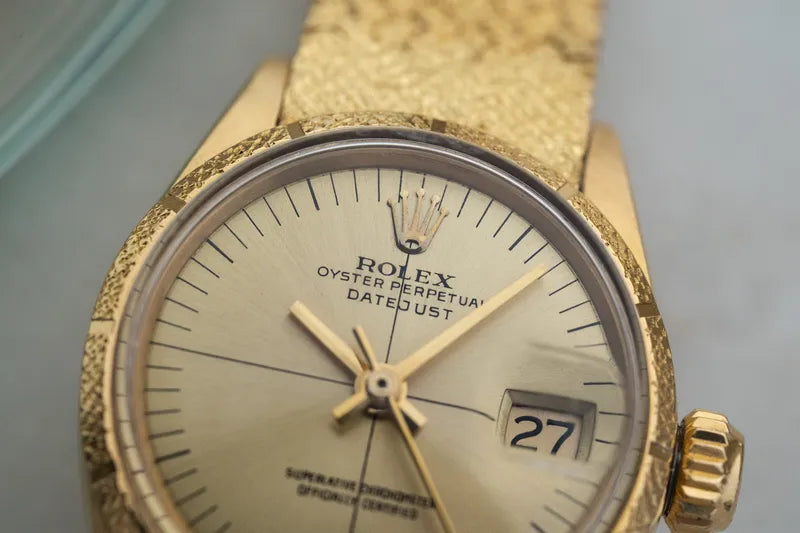 Rolex President 18k Solid Yellow Gold 6700 – Mesh bracelet with Zephyr Dial