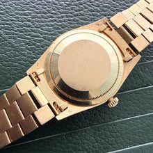 Load image into Gallery viewer, Rolex President 18k yellow Gold 18238 Box Booklets Unpolished Diamond Dial Bezel
