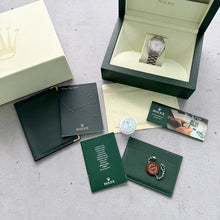 Load image into Gallery viewer, Rolex President Solid 18k White Gold Box + Booklets - Unpolished + Extra dial
