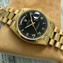 Load image into Gallery viewer, Rolex President Solid Gold 18038 Box + service Papers - Serviced
