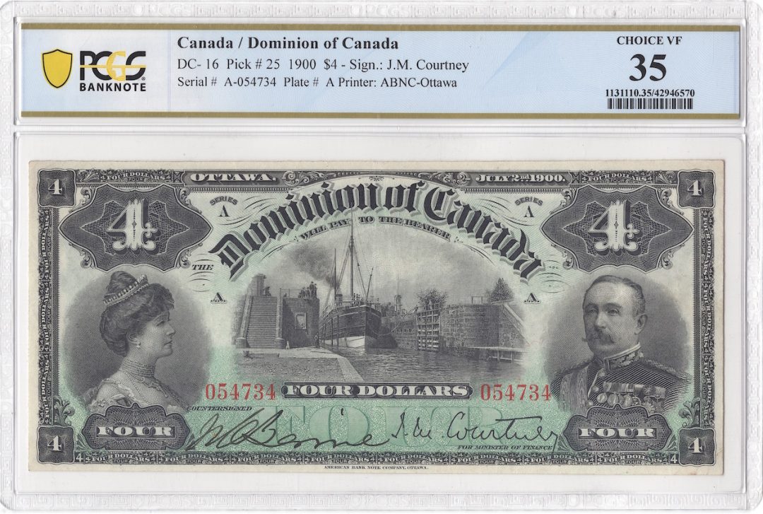 1900 $4 Dominion of Canada DC-16 PCGS VF 35