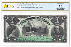 1900 $ 4 Dollar Dominion of Canada DC-16 - PCGS Choice VF 35