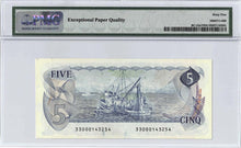 Load image into Gallery viewer, 1979 Bank of Canada $5 Note &quot;33&quot; Test Note - PMG Gem UNC-65 EPQ
