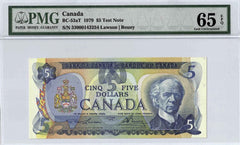 1979 Bank of Canada $5 Note 