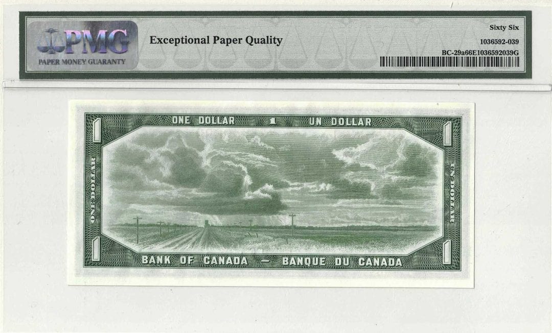 1954 $1 Devil Face Replacement PMG Gem UNC-66 EPQ