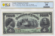 Load image into Gallery viewer, 1902 $4 Dominion of Canada DC-17b PCGS VF 35
