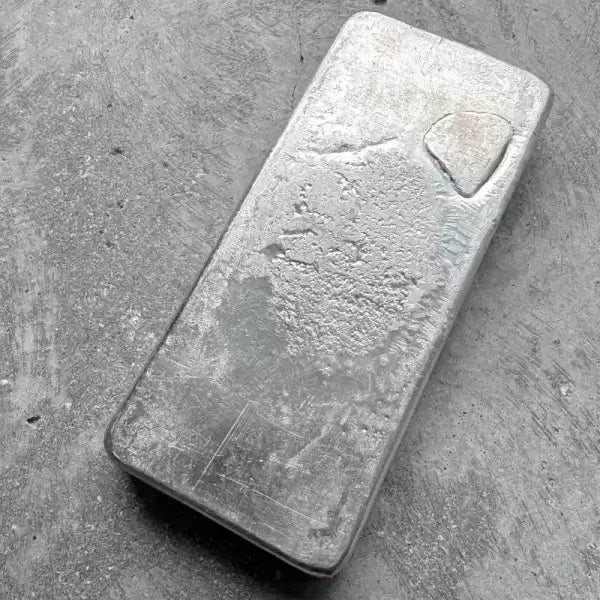 Scarce Johnson Matthey 1 Kilo .999 Silver Poured Bar 32.15 oz - 1 KG - Stunning