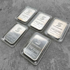 Set of Vintage Engelhard Scotiabank 1oz Silver bars