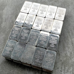 Group of Vintage National Dallas 1oz .999 Fine Silver Bars
