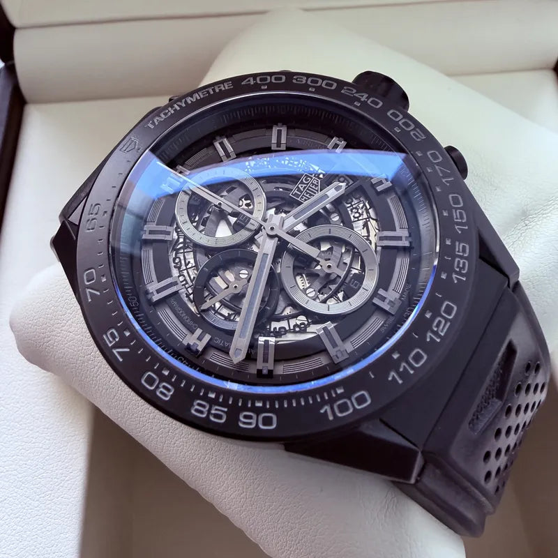 Tag Heuer 45mm Carrera Calibre Skeleton - Box + Papers
