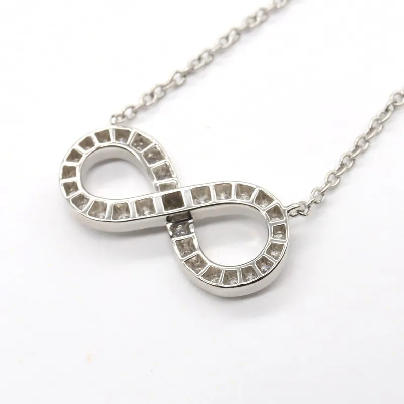 Tiffany & Co Infinity Diamond Necklace Pt950 Platinum