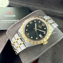 Load image into Gallery viewer, Tudor Royal Two Tone 28503 - Unworn with stickers – Black Diamond Dial
