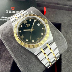 Tudor Royal Two Tone 28503 - Unworn with stickers – Black Diamond Dial