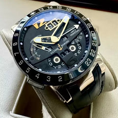 Ulysse Nardin El Toro Black Rose gold 326-03 Box Papers - GMT Perpetual Calendar