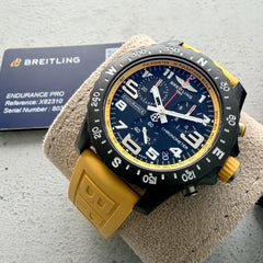 Unworn Breitling Endurance Pro 44  Yellow - Box + Papers - Warranty to 2028
