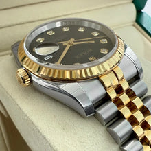 Load image into Gallery viewer, Unworn Stickers Rolex Datejust 116233 Black Diamond Dial Jubilee - Saudi Papers
