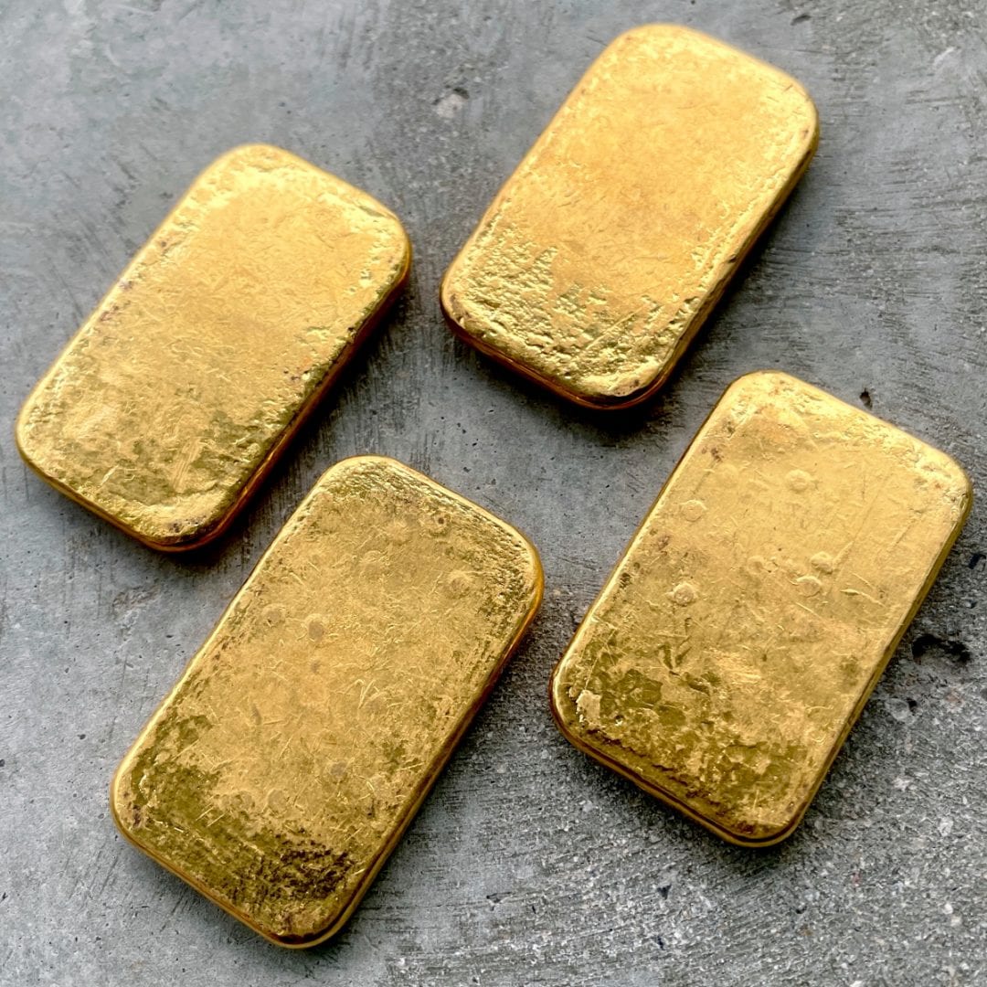 Johnson Matthey London 100 Gram Gold Poured Bar 3.215 oz .9999 Fine