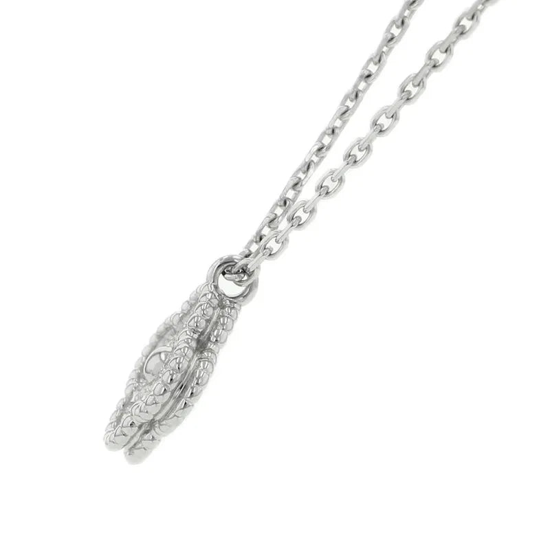 Van Cleef & Arpels Sweet Alhambra Pendant 18K White Gold VCARO85900 + Appraisal