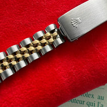 Load image into Gallery viewer, 2002 Rolex Datejust Blue Vignette Dial 69173 - Jubilee band + Box + Papers
