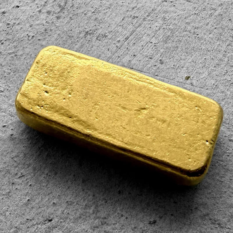 Vintage 100 Gram Engelhard Canada 3.217 oz Gold Bar 9999 - Nice Pour Lines!