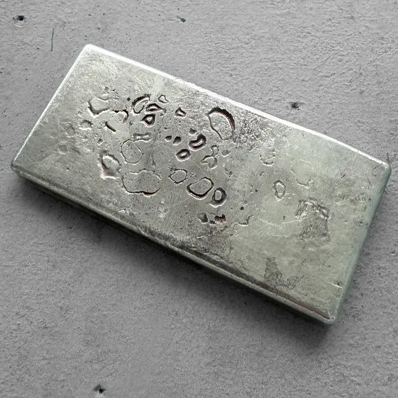 Vintage 20 oz .999 Silver Engelhard Poured bar - Stunning  Pour Lines