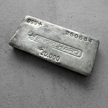 Load image into Gallery viewer, Vintage 20 oz .999 Silver Engelhard Poured bar
