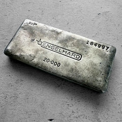 Vintage 20 oz .999 Silver Engelhard Poured bar