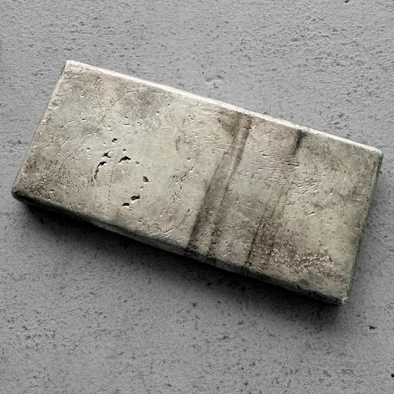 Vintage 20 oz .999 Silver Engelhard Poured bar - Nice Pour Lines