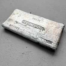 Load image into Gallery viewer, Vintage 20 oz .999 Silver Engelhard Poured bar -Stunning Pour Lines Error Serial
