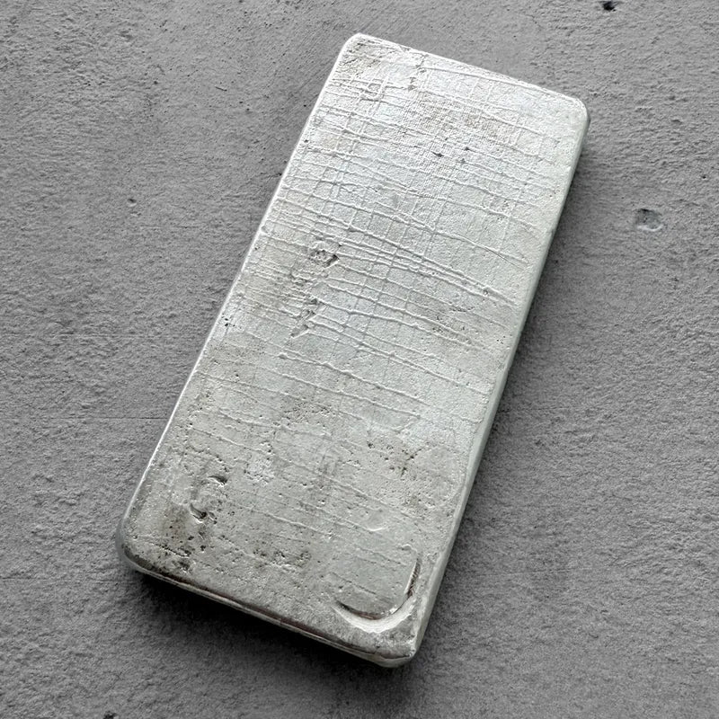 Vintage 20 oz .999 Silver Johnson Matthey London Poured bar