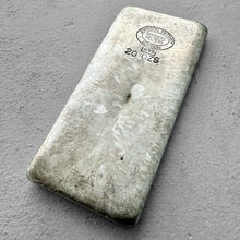 Load image into Gallery viewer, Vintage 20 oz .999 Silver Johnson Matthey London Poured bar - Linden Frost
