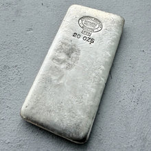 Load image into Gallery viewer, Vintage 20 oz .999 Silver Johnson Matthey London Poured bar - Linden Frost
