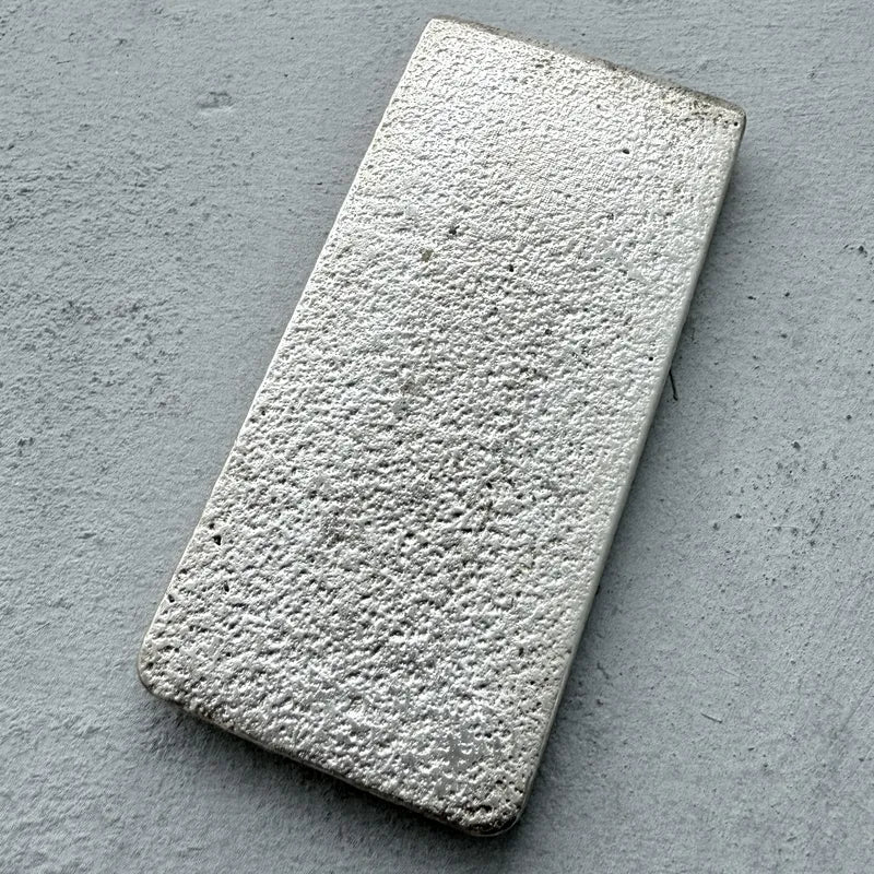 Vintage 20 oz .999 Silver Johnson Matthey London Poured bar - Linden Frost