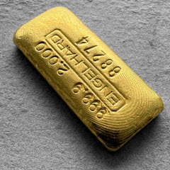 Vintage 2oz Engelhard Canada Gold Bar 9999 - Nice Pour Lines!