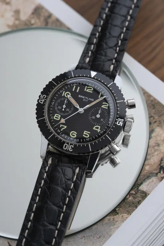 Vintage Breitling 817 Chronograph - Unpolished time capsule! EI Italian Military