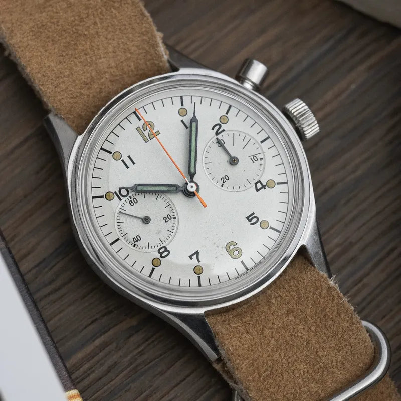 Vintage Breitling Single button Chrono DND Canadian Military 6645/21/802/1267