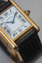 Load image into Gallery viewer, Vintage Cartier Tank Louis solid 18k Gold 78087 - Box + Papers - Collector's set

