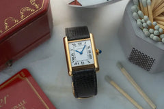 Vintage Cartier Tank Louis solid 18k Gold 78087 - Box + Papers - Collector's set